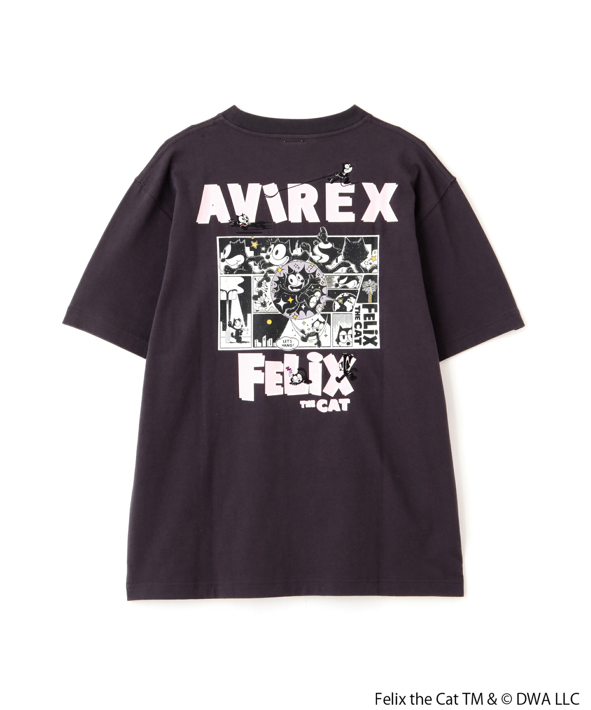 楽天ジーンズ　ジーパ　ウェブサイトAvirex アビレックス フィリックス コラボ Tシャツ ＜AVIREX × FELIX＞ COMICS T-SHIRT 783-5134036-410【国内正規/アヴィレックス/フィリックス・ザ・キャット/FELIX THE CAT/7835134036/EMB/刺繍/ロゴ/半袖】