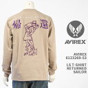 Avirex ArbNX  TVc ^[h Z[[ AVIREX LS RETURNED SAILOR T-SHIRT 6123269-53yKi/N[lbN/hJ/Tz