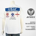 Avirex ArbNX TVc AJR T_[o[Y AVIREX SS T-SHIRT USAF THUNDERBIRDS 783-3134045-030yKi/ABbNX/~^[/z