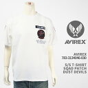 Avirex ArbNX TVc XNbh pb` _Xg fr AVIREX SS T-SHIRT SQAD PATCH DUST DEVILS 783-3134046-030yKi/ABbNX/~^[/z