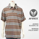 Avirex ArbNX {[_[ |Vc AVIREX SS BORDER POLO SHIRT 6153041-55yKi/~^[/hJ/z