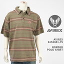 Avirex ArbNX {[_[ |Vc AVIREX SS BORDER POLO SHIRT 6153041-75yKi/~^[/hJ/z