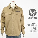 Avirex ArbNX x[VbN t@eB[O Vc AVIREX BASIC FATIGUE LS SHIRT 783-3920001-180yKi/~^[/z