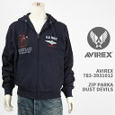 Avirex ArbNX Wbvp[J[ _Xgfr AVIREX ZIP PARKA DUST DEVILS 783-3931012-120yKi/~^[/tWbv/WbvAbv/gbvKz