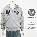 Avirex ArbNX Wbvp[J[ _Xgfr AVIREX ZIP PARKA DUST DEVILS 783-3931012-382yKi/~^[/tWbv/WbvAbv/gbvKz