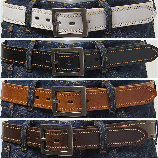 ギャリソン・ステッチ&トレース・レザーベルト / 35mm ( LEATHER BELT 01010097 )