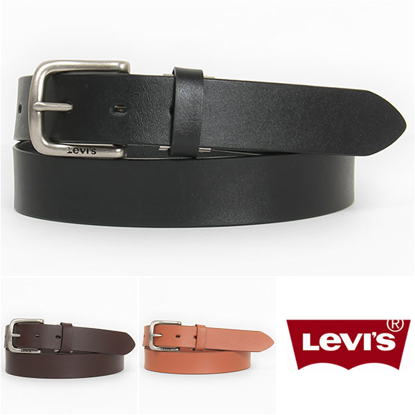 【国内正規品】Levi's リーバイス レザーベルト ハーネスバックル（ロゴ入り） 30mm Levi's Leather Belt 15116602 【シンプル・帆型】