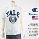 Champion `sI ChCUSA T1011 TVc CF[iG[jw CHAMPION MADE IN USA T1011 US T-SHIRT YALE UNIVERSITY C5-V302-010yKi/č//NbN|Xgz