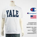 Champion `sI ChCUSA T1011 TVc CF[iG[jw CHAMPION MADE IN USA T1011 US T-SHIRT YALE UNIVERSITY C5-V302-013yKi/č//NbN|Xgz