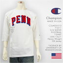 yEčzChampion `sI ChCUSA T1011 7 yVxjAw vg tbg{[TVc Champion MADE IN USA T1011 3/4 SLEEVE FOOTBALL T-SHIRT UNIVERSITY OF PENNSYLVANIA C5-J403-010ysmtb-tkz