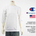 Champion `sI ChCUSA T1011 7 tbg{[TVc CHAMPION MADE IN USA T1011 3/4 SLEEVE FOOTBALL T-SHIRT C5-P405-010yKi/č/n/z