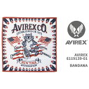 Avirex アビレックス バンダナ AVIREX BANDANA 6119139-01【国内正規品/ロゴ/ミリタリー/クリックポスト対応可】