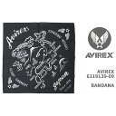 Avirex アビレックス バンダナ AVIREX BANDANA 6119139-09【国内正規品/ロゴ/ミリタリー/クリックポスト対応可】