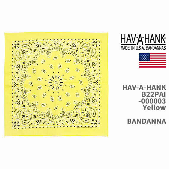 Hav-A-Hank ハバハンク バンダナ HAV-A-HANK BANDANNA TRADITIONAL PAISLEYS MADE IN THE USA B22PAI-000003【米国製/クリックポスト対応可】