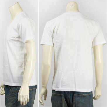 Hanes ヘインズ 半袖 ジャパンフィット Vネック Tシャツ 2枚組 無地 ホワイト Hanes Underwear Japan Fit V Neck T-SHIRT H5115-010