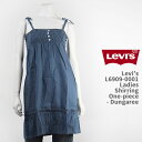 【国内正規品】Levi 039 s リーバイス レディース シャーリング ワンピース ダンガリー Levi 039 s Women 039 s Tops One-piece L6909-0001【ノースリーブ 送料無料】