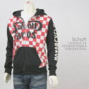 yz VbgEt[fbhEp[J[ / `FbJ[tbO ( SCHOTT HOODED PARKA CHECKER FLAG 3103009-34 )ysmtb-tkz