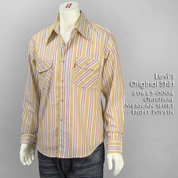 ̵ۥ꡼Хꥸʥ Ĺµ ᥭ󥷥 / 饤ȥݥץ ( Levi's Original Shirt 60665-0004 )smtb-tk