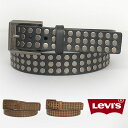 【送料無料】 リーバイス・プレミアム・レザーベルト フラットスタッズ・レザーベルト ( Levi's Premium Leather Belt 70116054 )【smtb-tk】