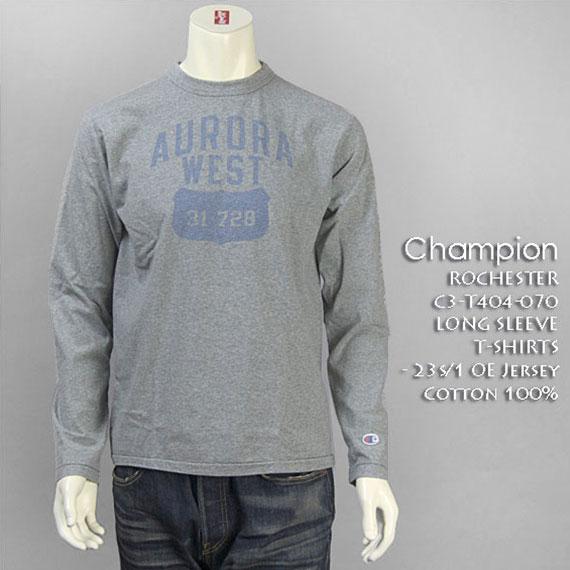 チャンピオン・ロチェスター / 長袖 Tシャツ ( Champion ROCHESTER / LONG SLEEVE T-SHIRTS C3-T404-070 )