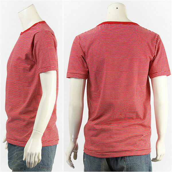 【米国製・国内正規品】Miller ロバート ピー ミラー 半袖 ボーダー Tシャツ Robert P. Miller S/S PIN BORDER T-SHIRT 43007-34【MADE IN USA】