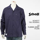 Schott Vbg tl Vc v[ SCHOTT LS FLANNEL SHIRT PLAIN 782-3920001-080yKi/J݋/n/z