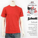 y{zSchott Vbg  N[lbN |PbgTVc bh SCHOTT S/S CREW NECK POCKET TEE 3133035-34