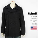 【国内正規品 米国製 送料無料】Schott ショット ピーコート メルトンウール ネイビー SCHOTT 753US MODEL PEA COAT 24oz. 7118-87 ジャケット【smtb-tk】