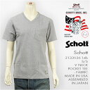 y{zSchott Vbg  VlbN |PbgTVc O[ SCHOTT S/S V NECK POCKET TEE 3133036-14b