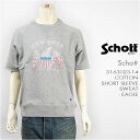 yzSchott Vbg  Rbg XEFbgTVc C[O SCHOTT S/S COTTON SWEAT EAGLE 3163023-14ysmtb-tkz