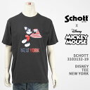 Schott Disney Vbg fBYj[ ~bL[}EX TVc SCHOTT DISNEY T-SHIRT NEW YORK MICKEY MOUSE 3103132-19yKi//z