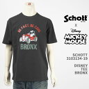 Schott Disney Vbg fBYj[ ~bL[}EX TVc SCHOTT DISNEY T-SHIRT BRONX MICKEY MOUSE 3103134-19yKi//z