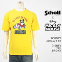 Schott Disney Vbg fBYj[ ~bL[}EX TVc SCHOTT DISNEY T-SHIRT BRONX MICKEY MOUSE 3103134-64yKi//z