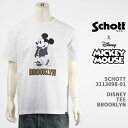 Schott Disney Vbg fBYj[ ~bL[}EX TVc SCHOTT DISNEY TEE BROOKLYN MICKEY MOUSE 3113098-01yKi/z