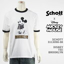 Schott Disney Vbg fBYj[ ~bL[}EX TVc K[ SCHOTT DISNEY TEE BROOKLYN MICKEY MOUSE 3113098-08yKi/z