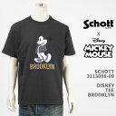 Schott Disney Vbg fBYj[ ~bL[}EX TVc SCHOTT DISNEY TEE BROOKLYN MICKEY MOUSE 3113098-09yKi/z