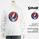 Schott Grateful Dead Vbg OCgtfbh TVc XeB[AtFCX SCHOTT GRATEFUL DEAD T-SHIRT STEAL YOUR FACE 3113102-01yKi//Tz