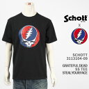 Schott Grateful Dead Vbg OCgtfbh TVc XeB[AtFCX SCHOTT GRATEFUL DEAD T-SHIRT STEAL YOUR FACE 3113104-09yKi/z