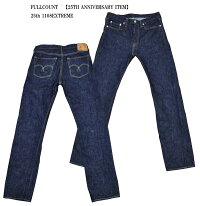 FULLCOUNT(フルカウント)25th0105EXTREME【25THANNIVERSARYITEM】1108EX14.5ozデニムメーカーワンウォッシュ済みFL-1108EXジーンズメンズストレートデニムアメカジ国産日本製男性