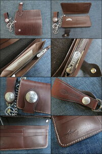 FunnyRider'sWalletプレーンType50¢(セント)ケネディーSaddleLeatherfn-RW-50c-SD財布ウォレット本革革皮新品ファニー