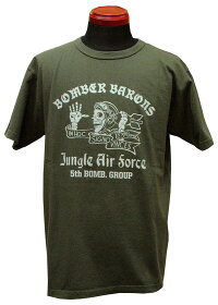 BUZZRICKSON'Sバズリクソンズ“BOMBERBARONS”半袖Tシャツ2018年モデルBR77942-18ss【クリックポスト対応商品(メール便(日本郵便))】メンズアメカジ男性半袖Tシャツ
