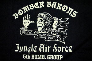 BUZZRICKSON'Sバズリクソンズ“BOMBERBARONS”半袖Tシャツ2018年モデルBR77942-18ss【クリックポスト対応商品(メール便(日本郵便))】メンズアメカジ男性半袖Tシャツ