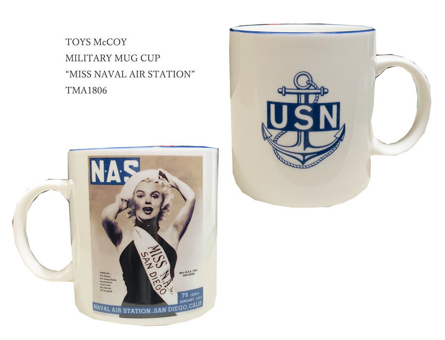 TOYS McCOY (トイズマッコイ)MILITARY MUG CUP“MISS NAVAL AIR STATION”TMA1806「P」