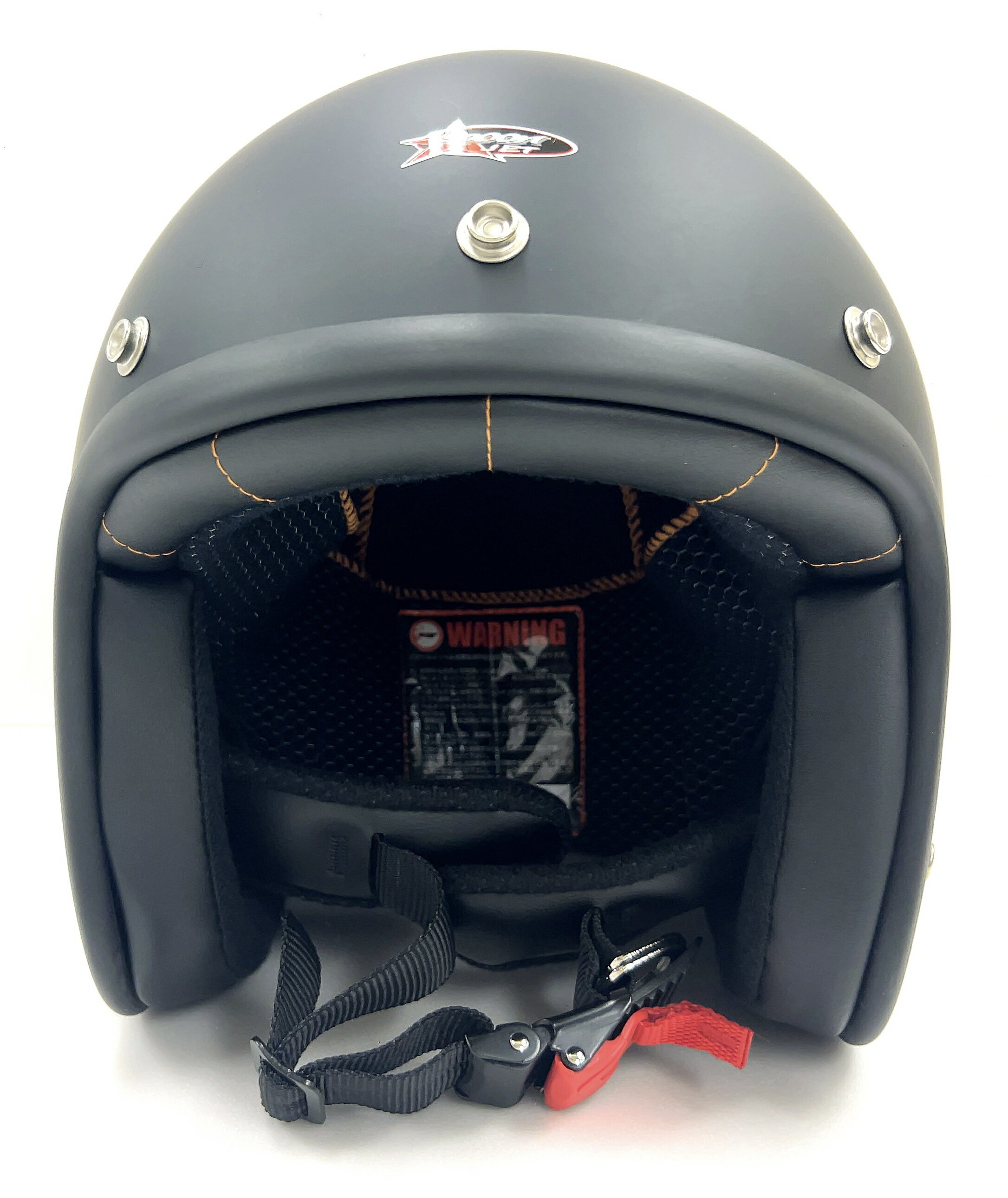 【ポイント20倍】ジェットヘルメット フリーサイズ ワンタッチ着脱フック付 シールド無し 単色 SPJ-903..