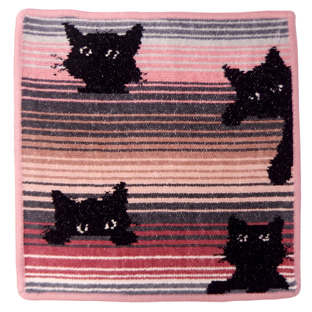 フェイラー FEILER ハンカチ ハンドタオル BLACK KITTY ブラック キティ 2色展開 25 x 25cm タオルハンカチ 熨斗不可 クリックポストOK