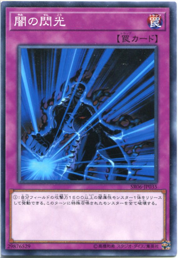 遊戯王 闇の閃光 ノーマル SR06-JP035 通常罠