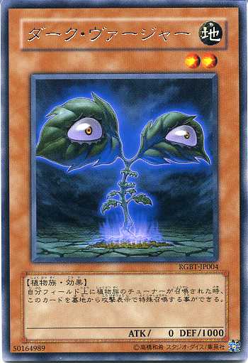 ダーク・ヴァージャー　レア　RGBT-JP004　地属性　レベル2　遊戯王カード