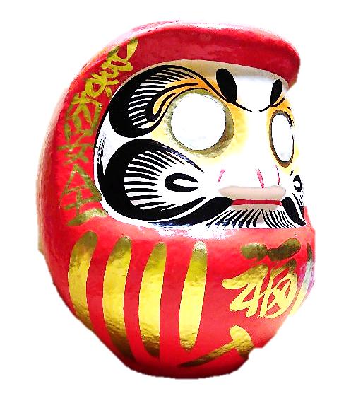 大願成就 開運 願掛け 運気上昇 招福祈願の縁起物 福だるま 赤 14号 サイズ 47cm ...