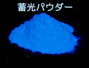 【お試しサイズ】 高輝度タイプ 蓄光パウダー スーパーブルー 10g 蓄光顔料 粉末タイプ 夜光 / 長残光 / 濃青 発光