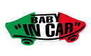 BABY IN CAR ステッカー イタリー イタリア 国旗 赤ちゃんが乗ってます ベビーインカー スケボー 車 シール パロディ VANS風 SIZE：w150mm×h65mm